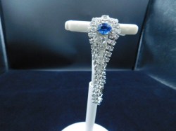 rhinestone bracelet blue stone main